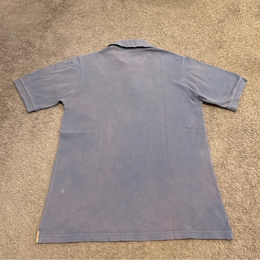 Burberry London Classic Blue Polo Embroidered Motif Men's Small - Picture 5 of 8
